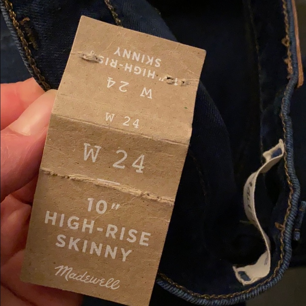 MADEWELL 10" High-Rise Skinny Jeans Hayes Wash - Picture 10 of 16